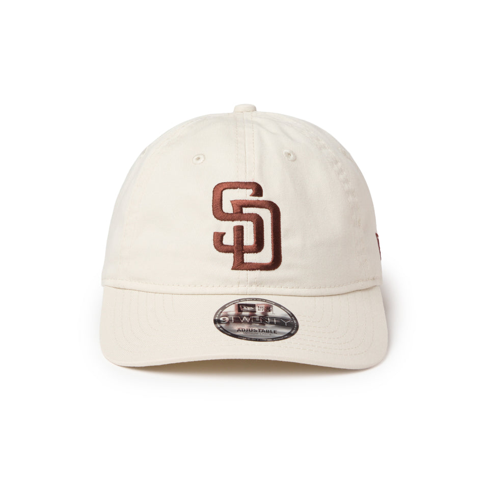 9TWENTY ウォッシュドコットン サンディエゴ・パドレス アイボリー/ブラウン | NEW ERA ニューエラ公式オンラインストア
