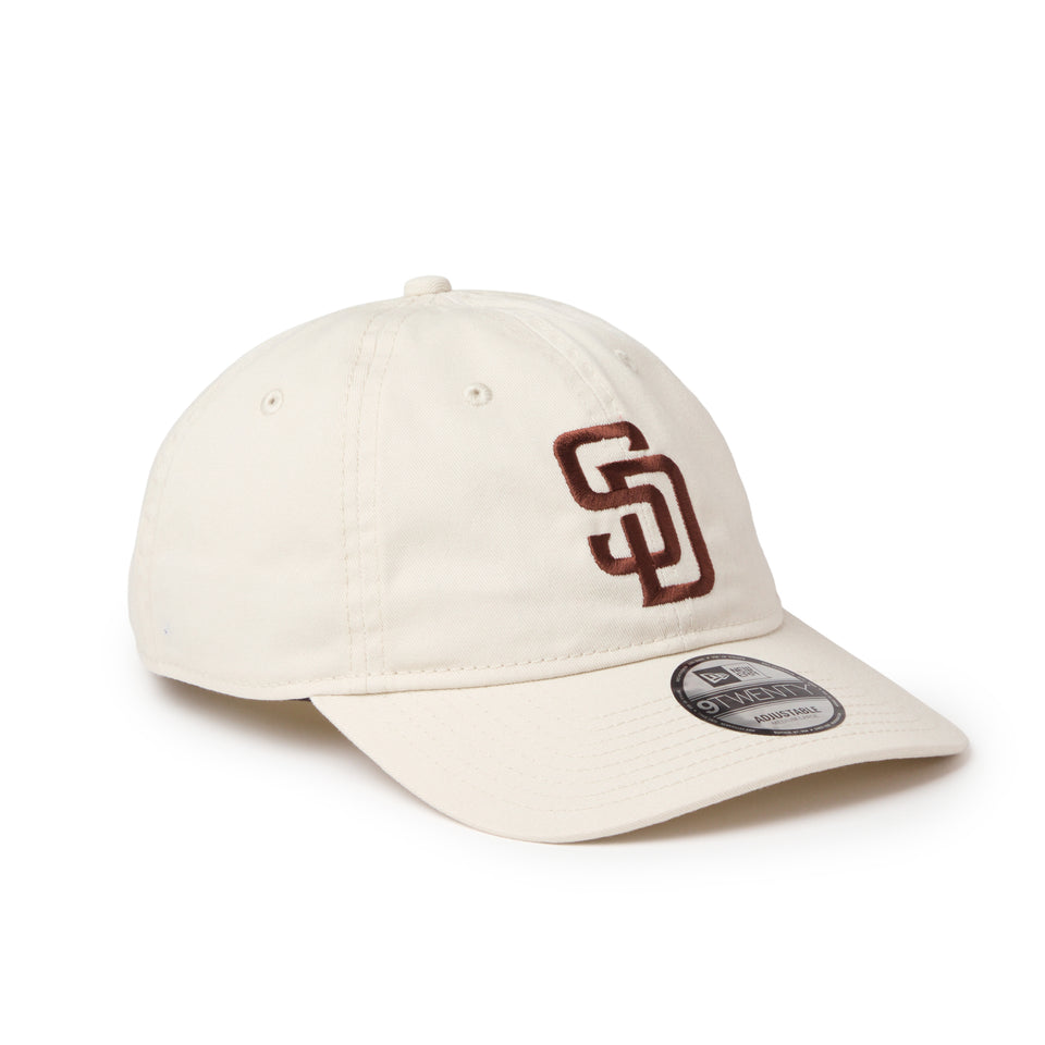 9TWENTY ウォッシュドコットン サンディエゴ・パドレス アイボリー/ブラウン | NEW ERA ニューエラ公式オンラインストア