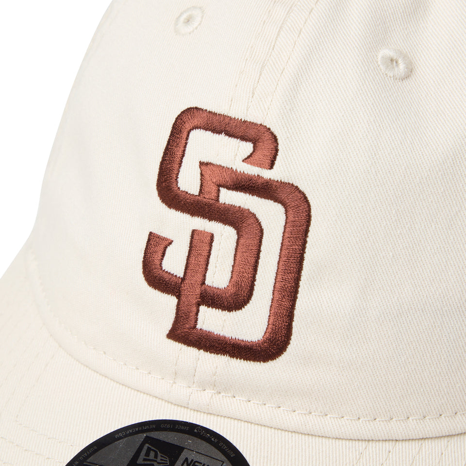 9TWENTY ウォッシュドコットン サンディエゴ・パドレス アイボリー/ブラウン | NEW ERA ニューエラ公式オンラインストア