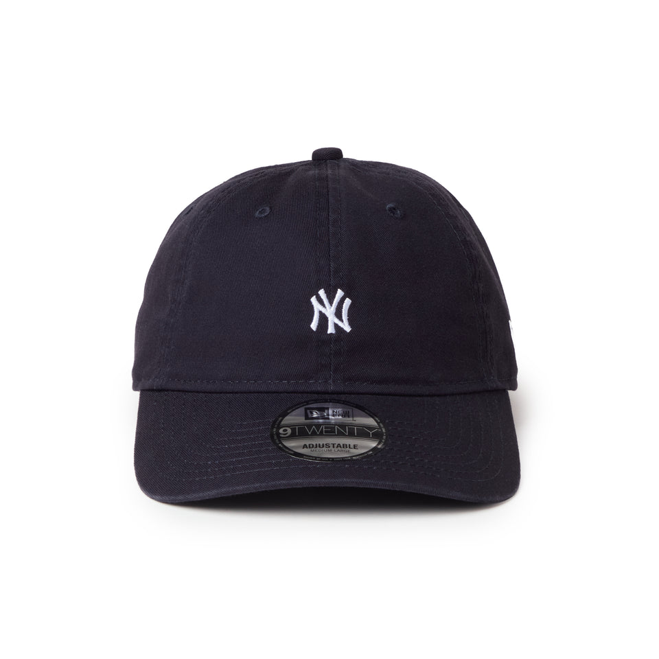 9TWENTY ウォッシュドコットン Mini Logo ニューヨーク・ヤンキース ネイビー/ホワイト | NEW ERA ニューエラ公式オンラインストア