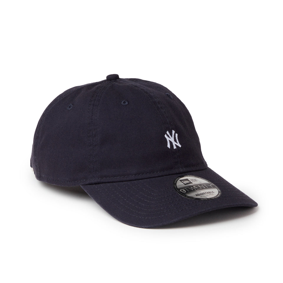 9TWENTY ウォッシュドコットン Mini Logo ニューヨーク・ヤンキース ネイビー/ホワイト | NEW ERA ニューエラ公式オンラインストア