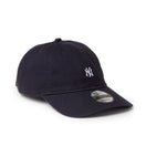 9TWENTY ウォッシュドコットン Mini Logo ニューヨーク・ヤンキース ネイビー/ホワイト | NEW ERA ニューエラ公式オンラインストア