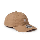 9TWENTY ウォッシュドコットン Mini Logo ニューヨーク・ヤンキース カーキ/ホワイト | NEW ERA ニューエラ公式オンラインストア