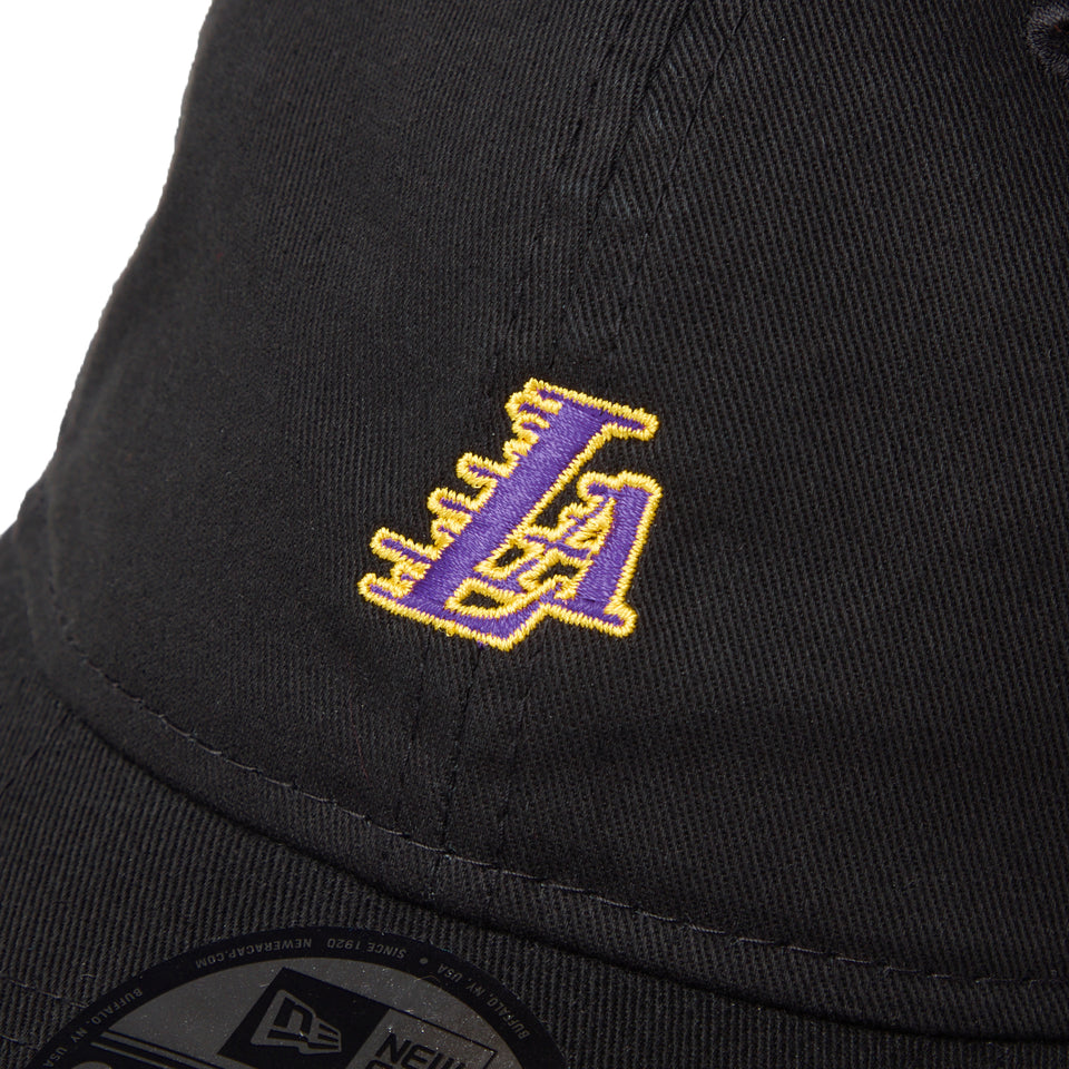 9TWENTY ウォッシュドコットン Mini Logo ロサンゼルス・レイカーズ ブラック/マルチカラー | NEW ERA ニューエラ公式オンラインストア