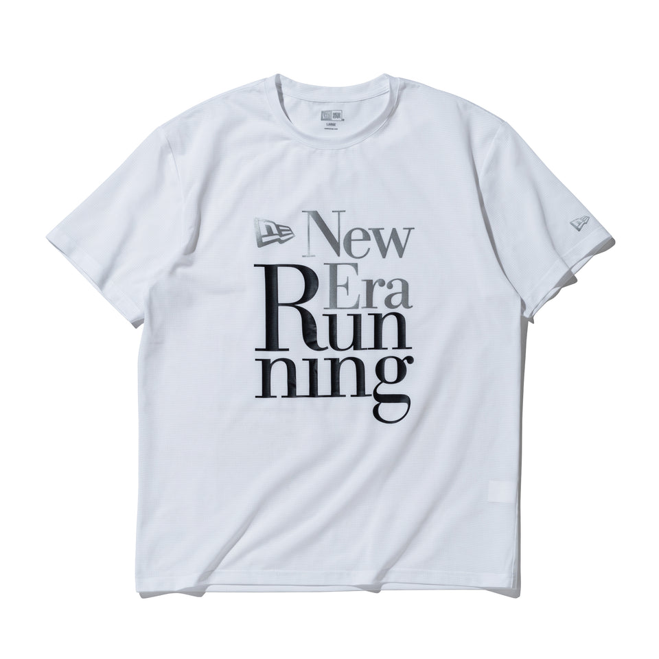 半袖 テックTシャツ New Era Running ホワイト | パフォーマンスアパレル ランニング