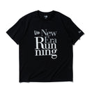 半袖 テックTシャツ New Era Running ブラック | パフォーマンスアパレル ランニング