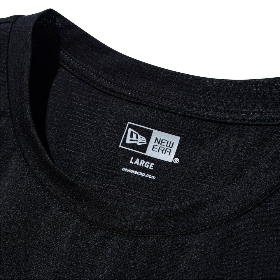 半袖 テックTシャツ New Era Running ブラック | パフォーマンスアパレル ランニング