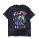 半袖 コットン Tシャツ NETFLIX STRANGER THINGS ストレンジャー・シングス HELLFIRE CLUB ブラック