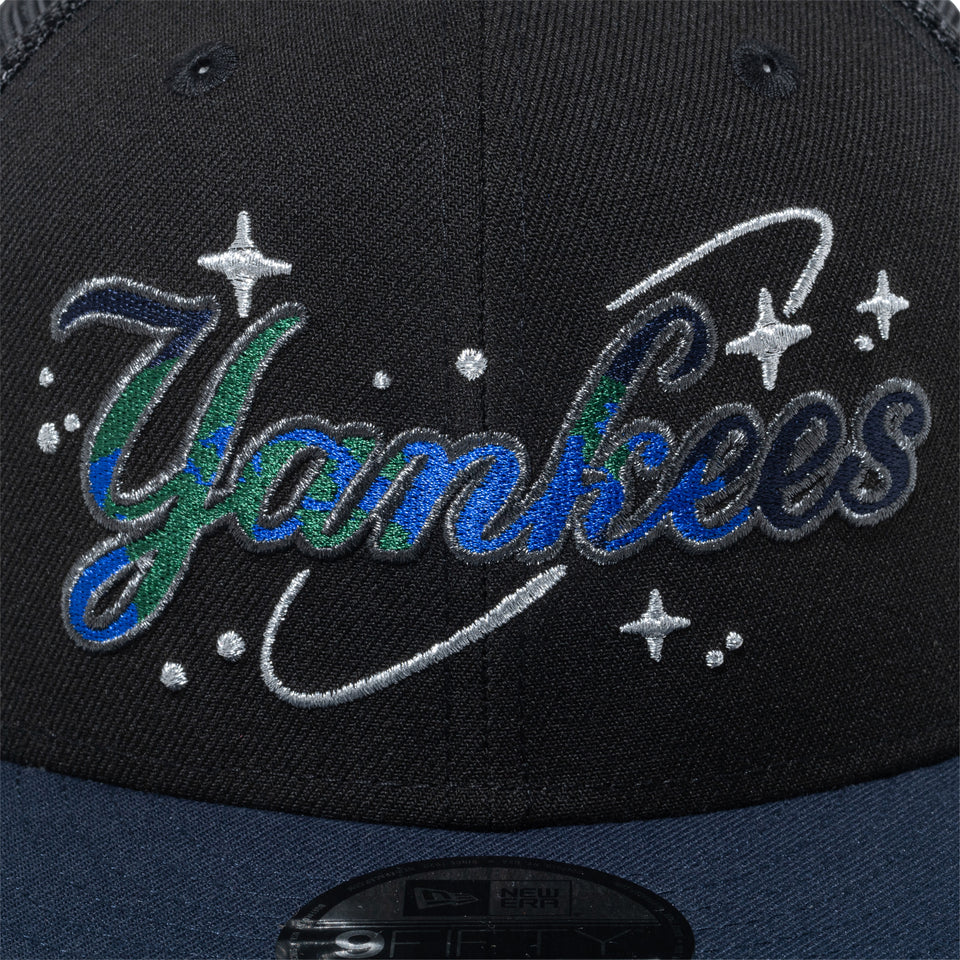 9FIFTY トラッカー Earth Day ニューヨーク・ヤンキース ブラック/ネイビー | NEW ERA ニューエラ公式オンラインストア