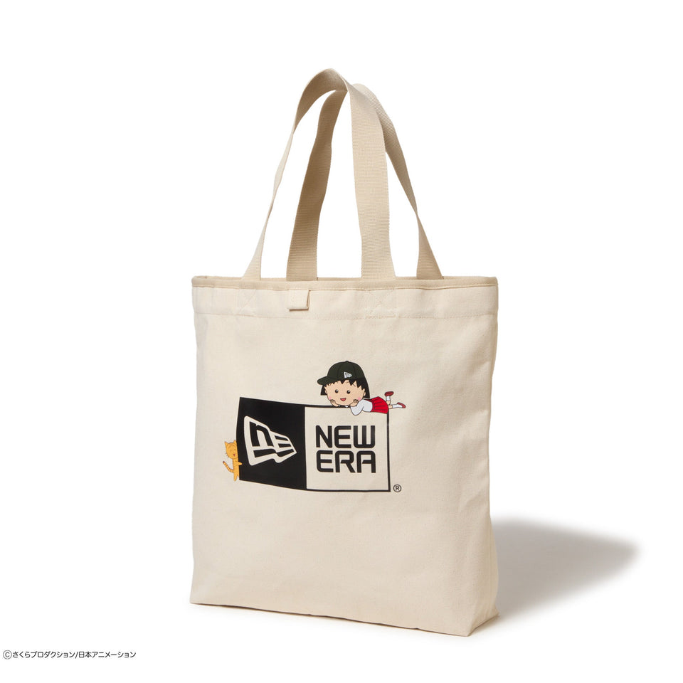 キャンバス トートバッグ 14L ちびまる子ちゃん ボックスロゴ まる子 アイボリー - 14693298 - OSFM | NEW ERA ニューエラ公式オンラインストア