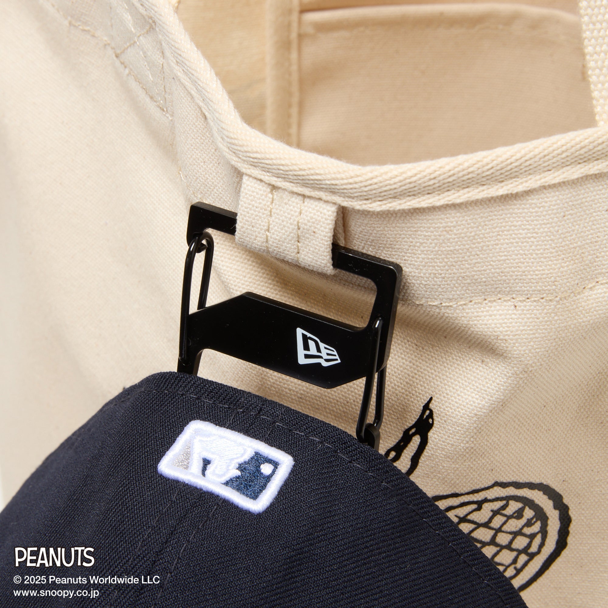 キャンバス トートバッグ 14L PEANUTS ピーナッツ ピンズ アイボリー 5