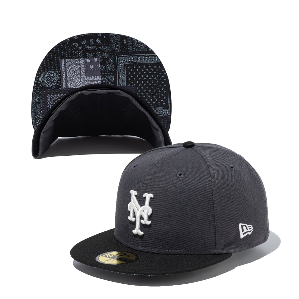 59FIFTY Paisley ペイズリー ニューヨーク・メッツ ダークグラファイト