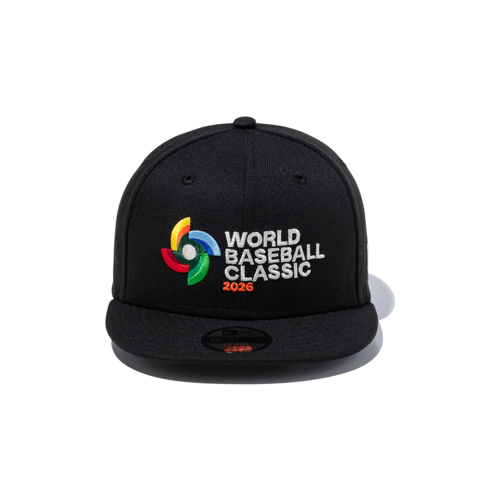 2026年WBCキャップNEW ERA 9FIFTY ブラック キッズ Youth 9FIFTY World Baseball Classic WBCロゴ ブラック マルチ
