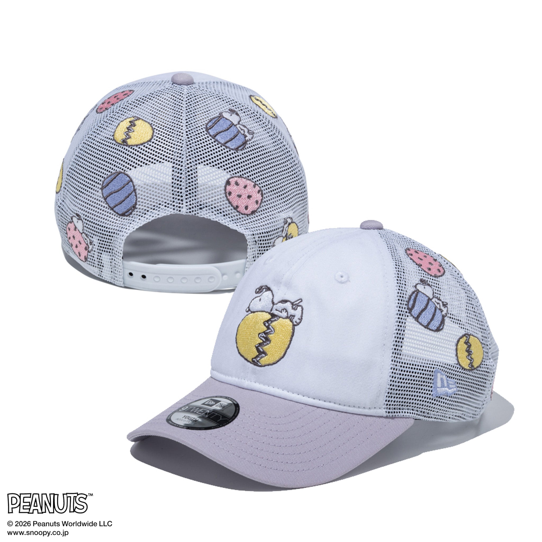 キッズ Youth 9TWENTY トラッカー PEANUTS ピーナッツ EASTER ホワイト