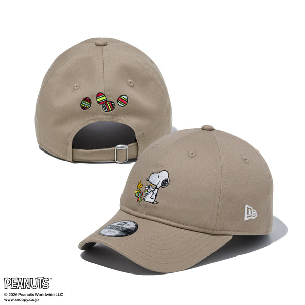 NEW ERA×スヌーピー キッズ Youth 9TWENTY PEANUTS ピーナッツ EASTER スヌーピー ウッド