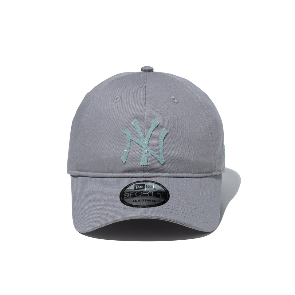 9FORTY アンストラクチャード Unstructured Beads Logo ビーズロゴ ニューヨーク・ヤンキース ソフトブルー | NEW ERA ニューエラ公式オンラインストア