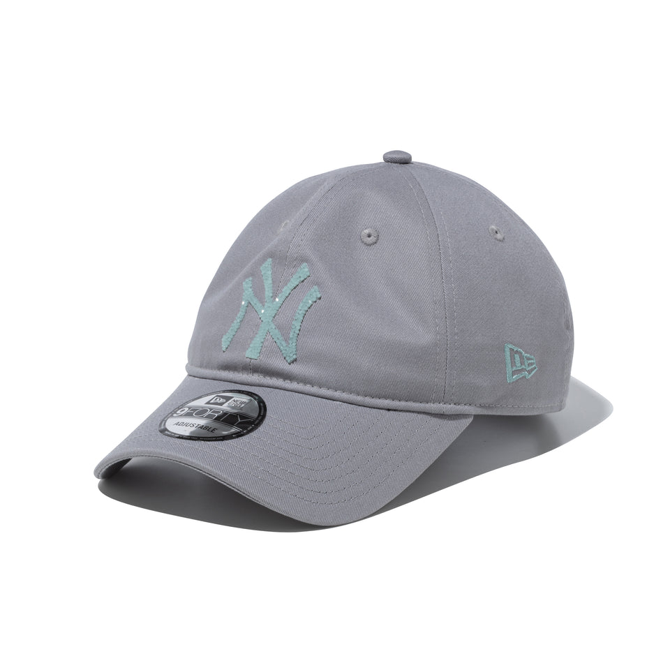 9FORTY アンストラクチャード Unstructured Beads Logo ビーズロゴ ニューヨーク・ヤンキース ソフトブルー | NEW ERA ニューエラ公式オンラインストア