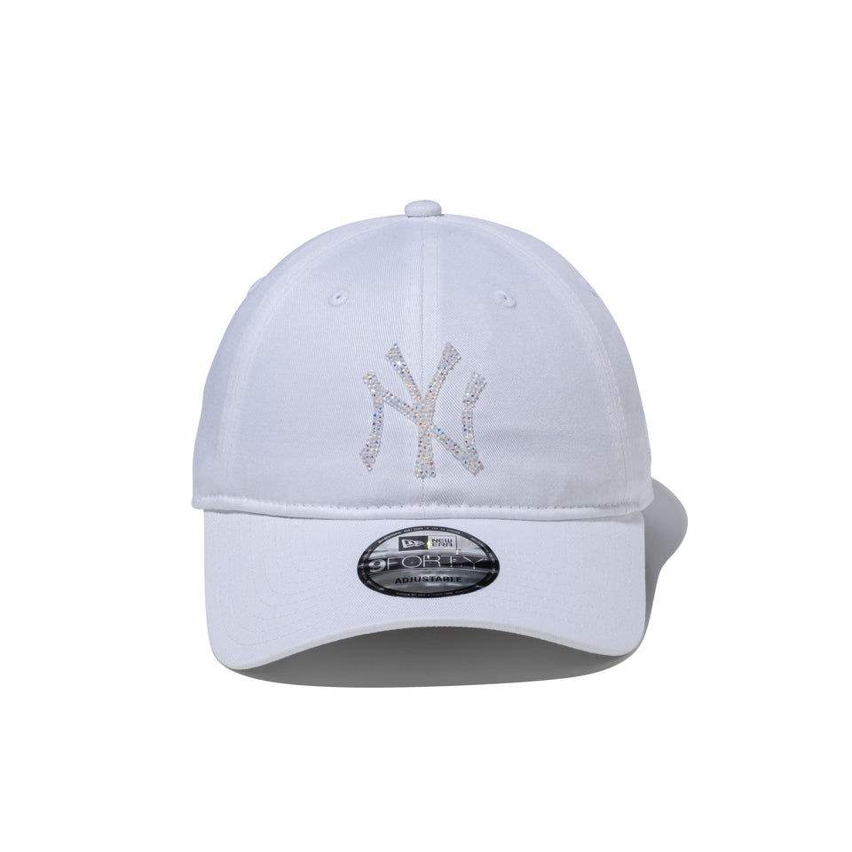 9FORTY アンストラクチャード Unstructured Beads Logo ビーズロゴ ニューヨーク・ヤンキース ホワイト | NEW ERA ニューエラ公式オンラインストア