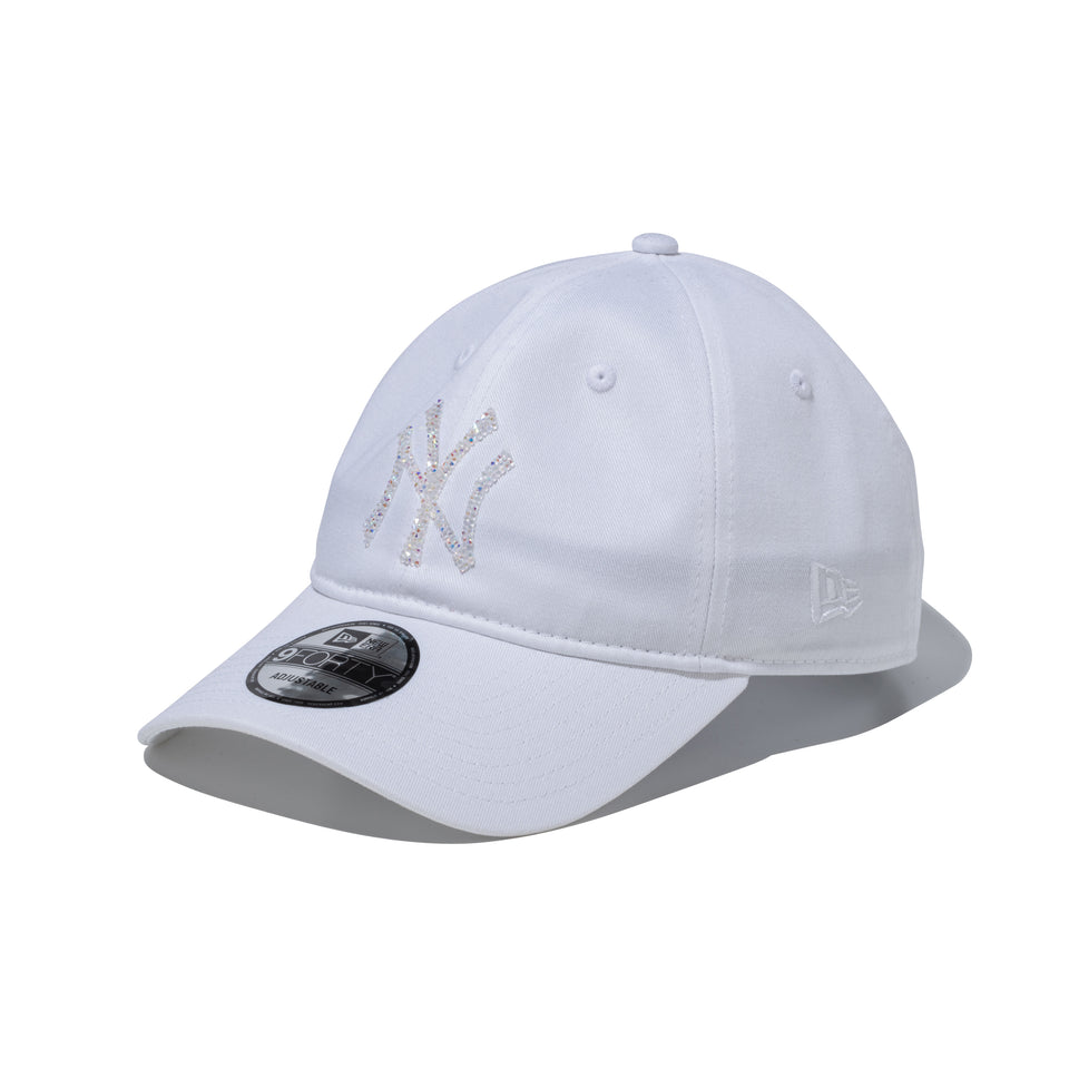 9FORTY アンストラクチャード Unstructured Beads Logo ビーズロゴ ニューヨーク・ヤンキース ホワイト | NEW ERA ニューエラ公式オンラインストア