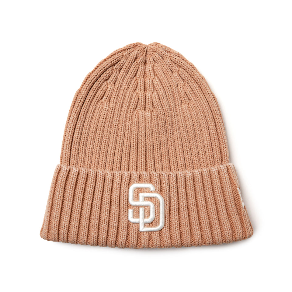 リブ カフニット MLB Italian Wash サンディエゴ・パドレス ベージュ | NEW ERA ニューエラ公式オンラインストア