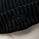 リブ カフニット イタリアンウォッシュ レイズド フラッグロゴ ブラック | NEW ERA ニューエラ公式オンラインストア