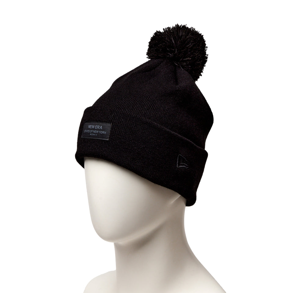 ポンポン カフニット Black Patch ブラック | NEW ERA ニューエラ公式オンラインストア