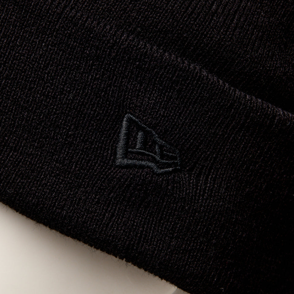 ポンポン カフニット Black Patch ブラック | NEW ERA ニューエラ公式オンラインストア