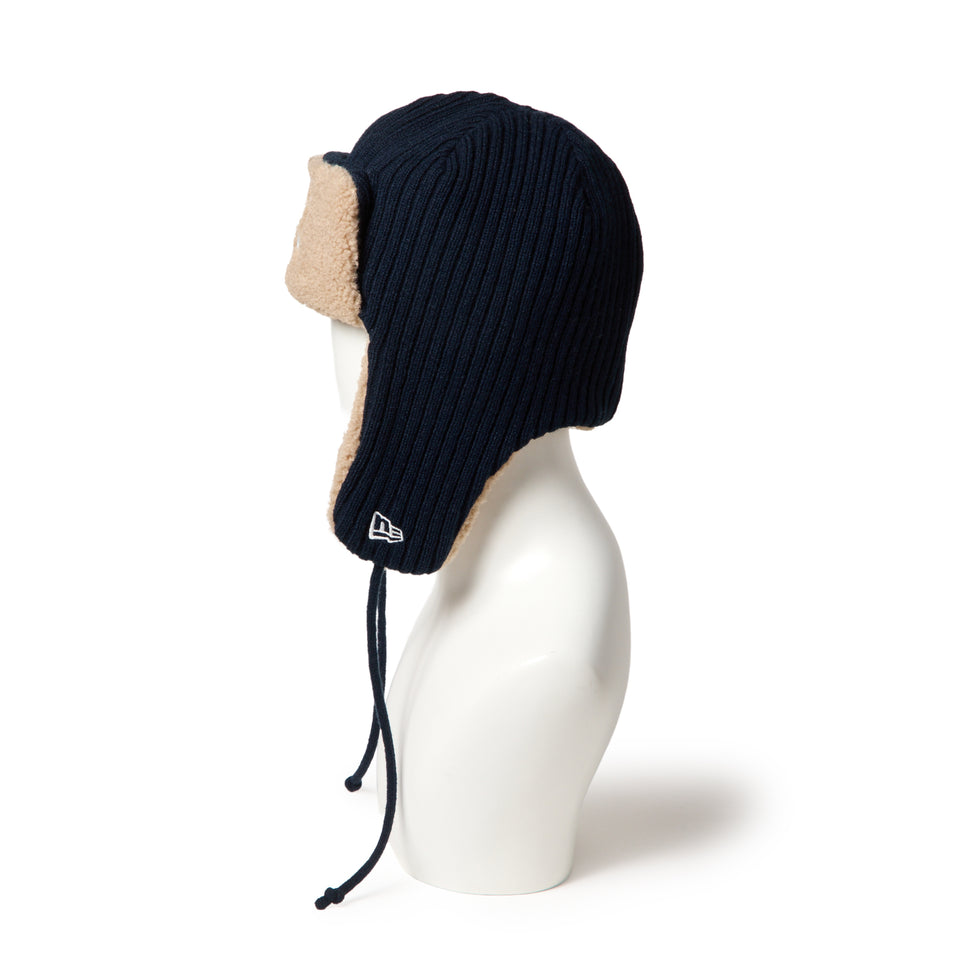 ニット トラッパー ニューヨーク・ヤンキース リブ ニット ネイビー | NEW ERA ニューエラ公式オンラインストア
