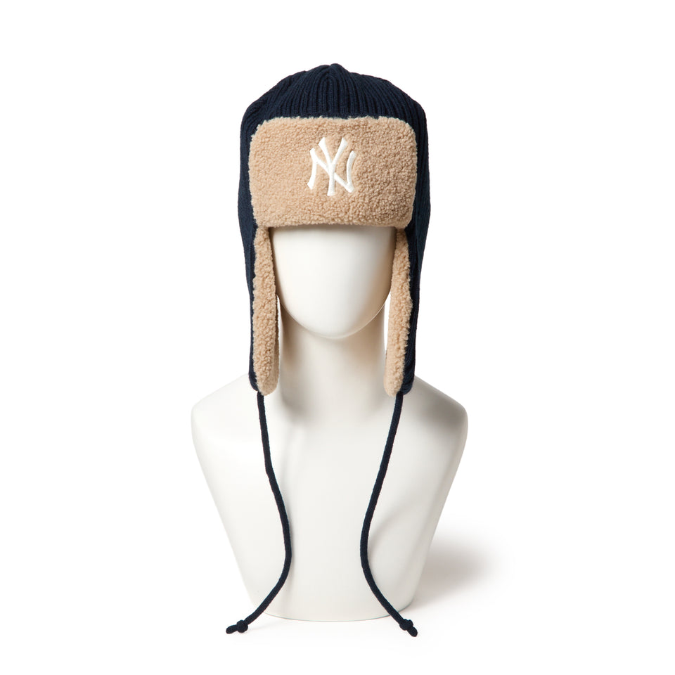 ニット トラッパー ニューヨーク・ヤンキース リブ ニット ネイビー | NEW ERA ニューエラ公式オンラインストア