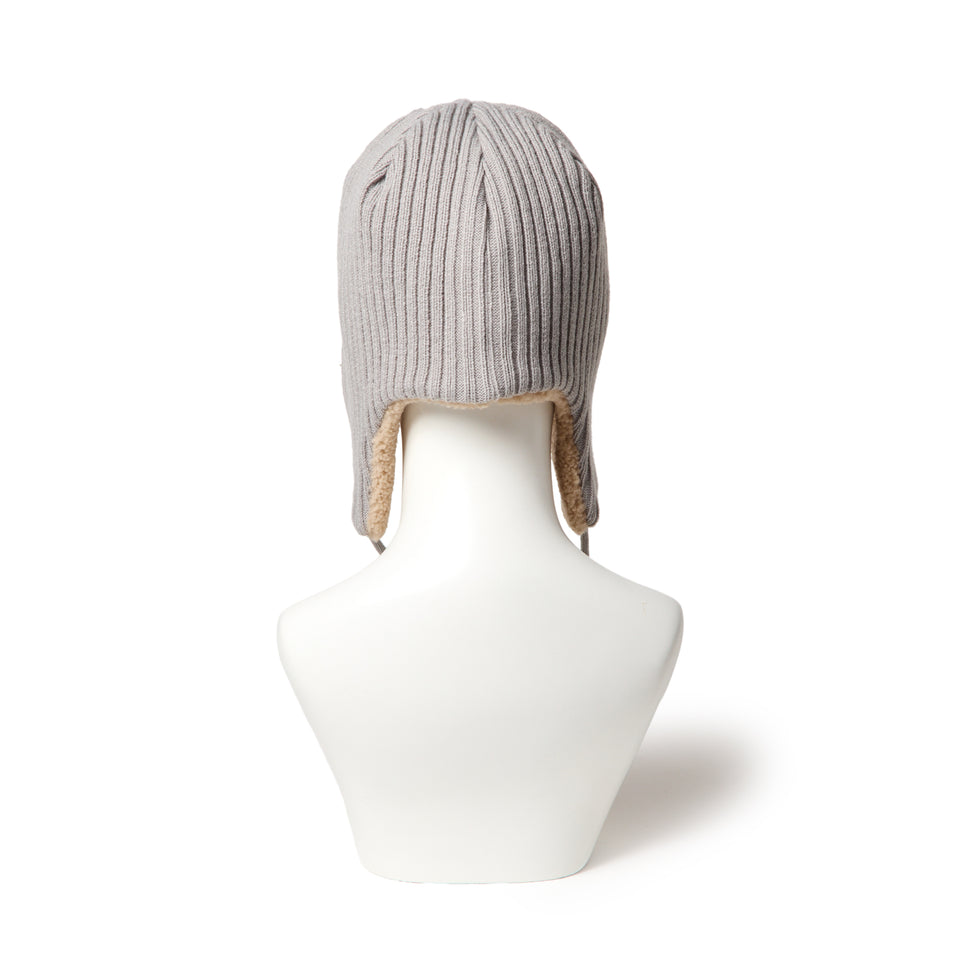 ニット トラッパー ロサンゼルス・ドジャース リブ ニット グレー | NEW ERA ニューエラ公式オンラインストア