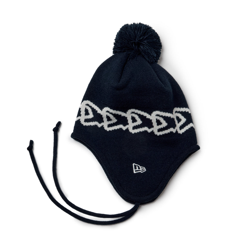 イヤーフラップ ニット Flag Chain ネイビー | NEW ERA ニューエラ公式オンラインストア