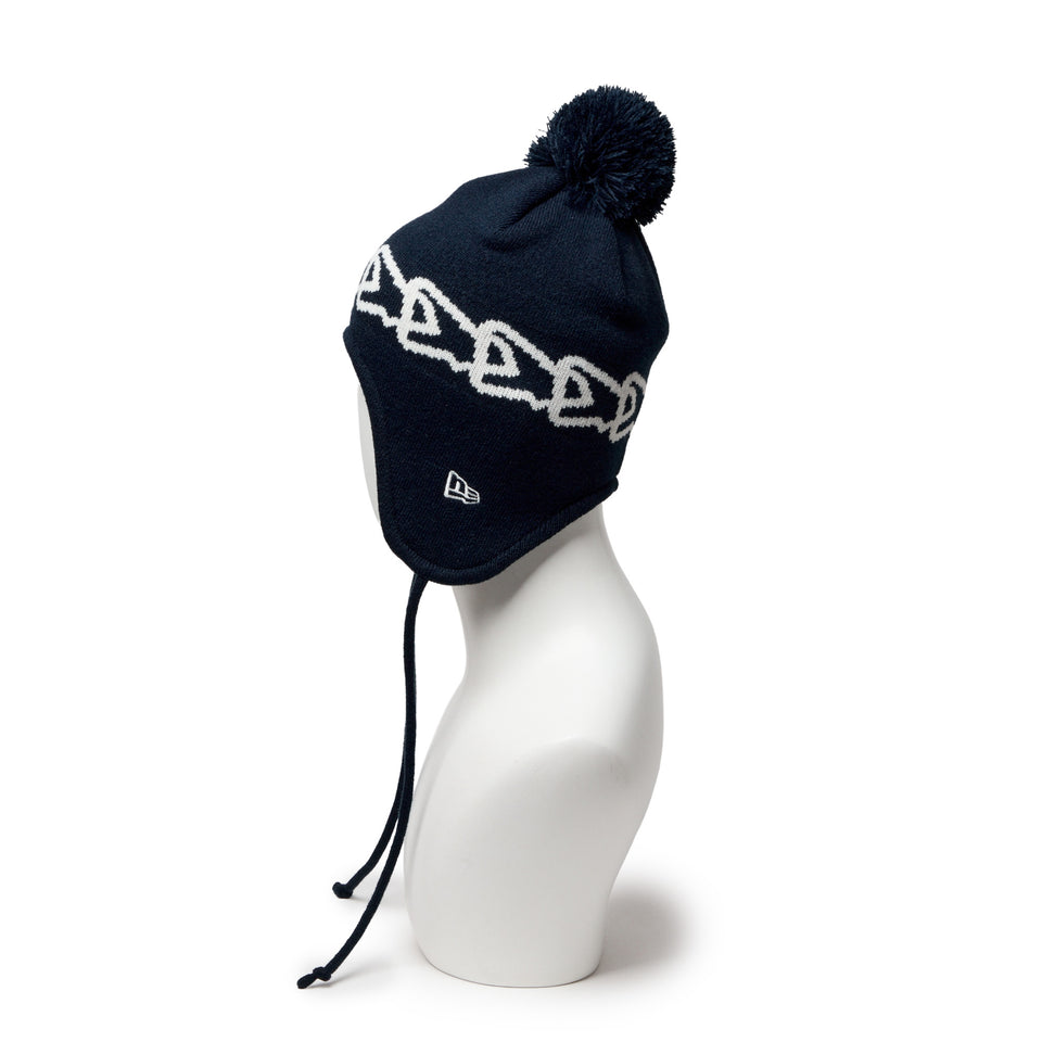 イヤーフラップ ニット Flag Chain ネイビー | NEW ERA ニューエラ公式オンラインストア