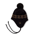 イヤーフラップ ニット Flag Chain ブラック | NEW ERA ニューエラ公式オンラインストア