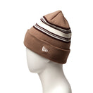 ベーシック カフニット バイザステッカー ストライプ ベージュ | NEW ERA ニューエラ公式オンラインストア