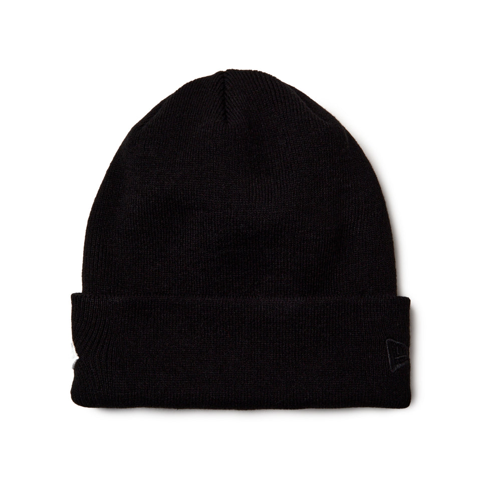 ベーシック カフニット レイズド フラッグロゴ ブラック | NEW ERA ニューエラ公式オンラインストア
