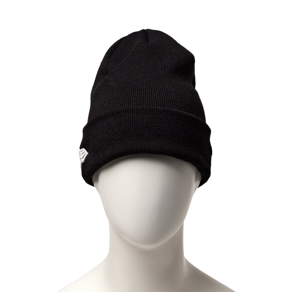 ベーシック カフニット レイズド フラッグロゴ ブラック | NEW ERA ニューエラ公式オンラインストア