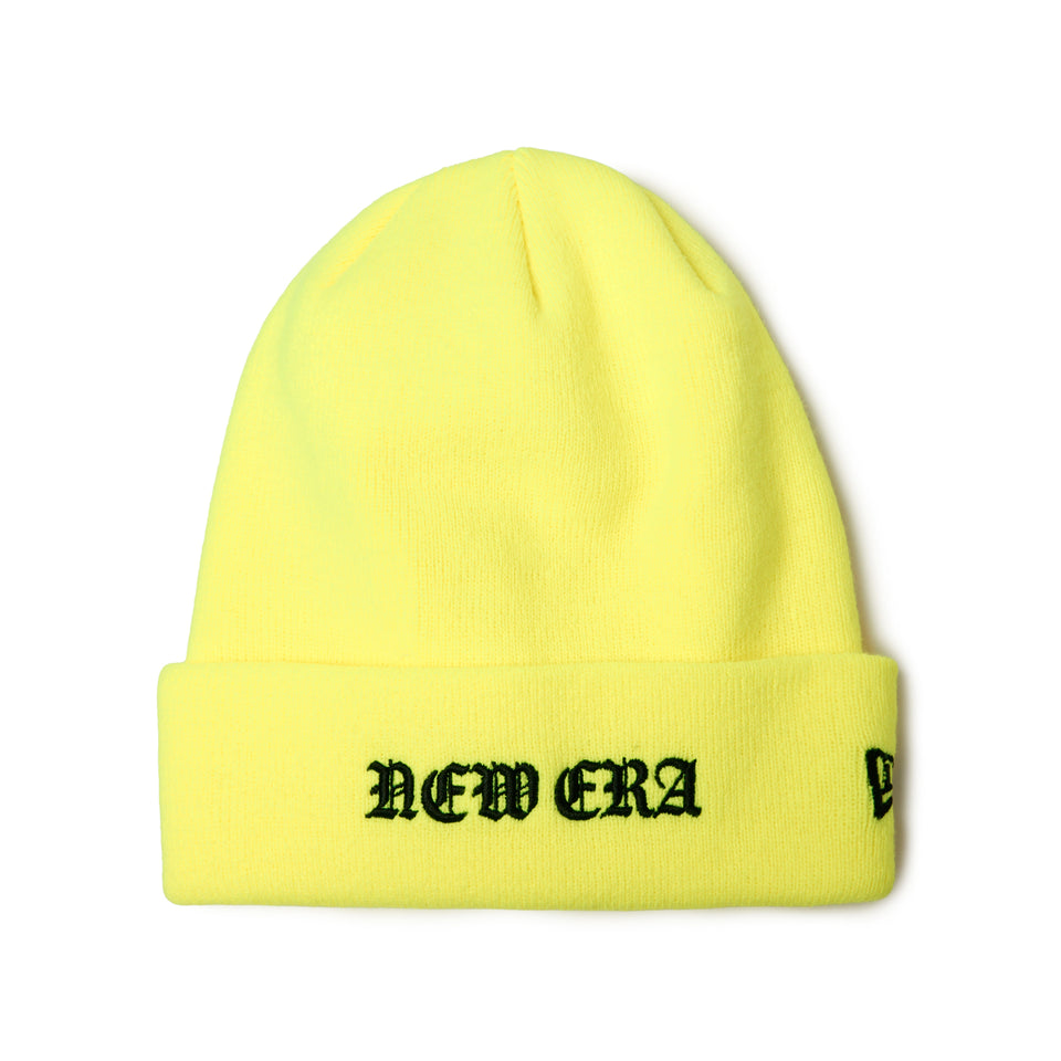 ベーシック カフニット Old English ネオンイエロー | NEW ERA ニューエラ公式オンラインストア