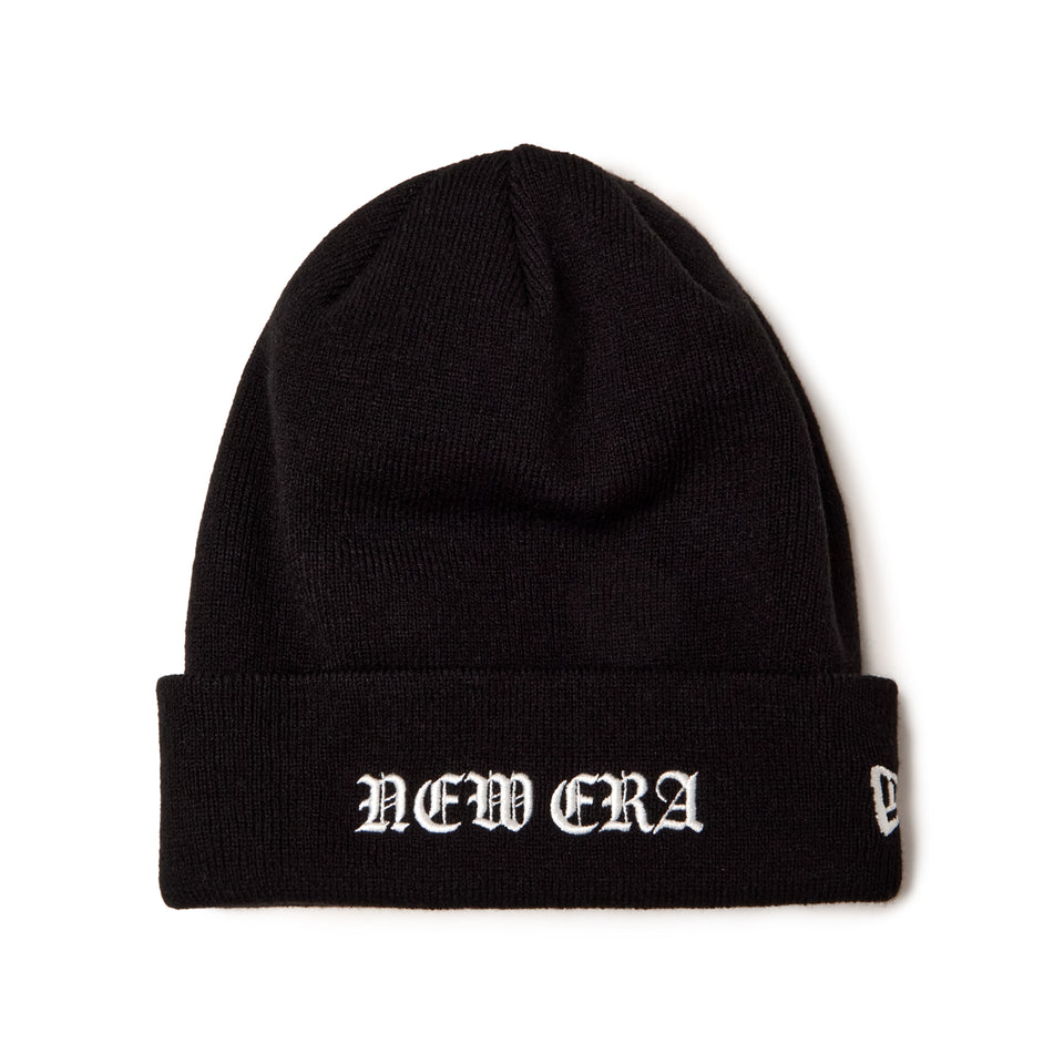 ベーシック カフニット Old English ブラック | NEW ERA ニューエラ公式オンラインストア