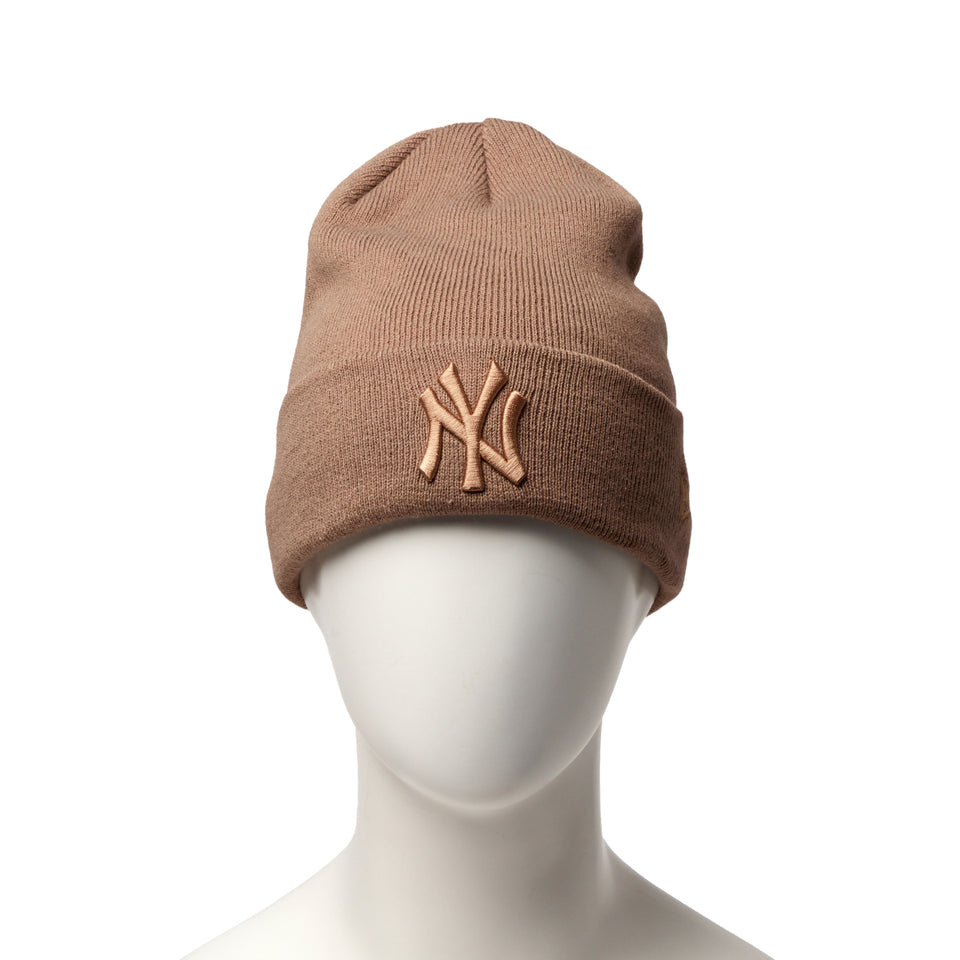ベーシック カフニット ニューヨーク・ヤンキース  Tonal Logo ベージュ | NEW ERA ニューエラ公式オンラインストア