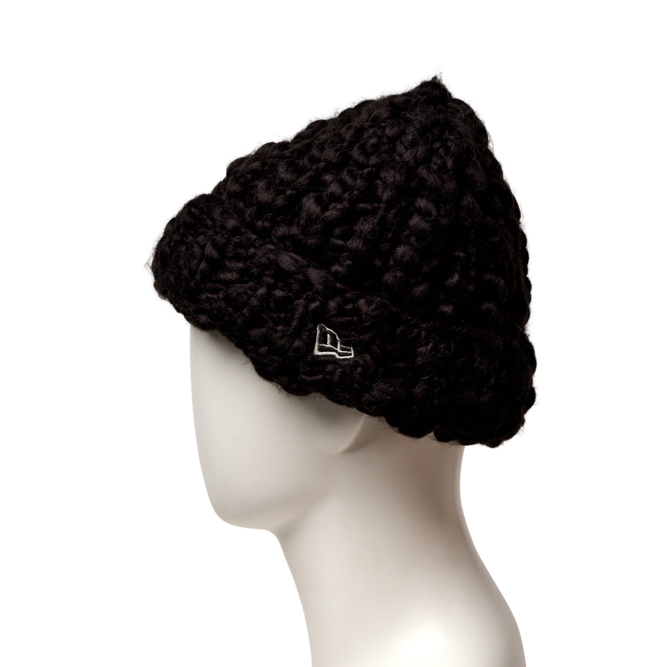 ベーシック カフニット Chunky Knit ブラック | NEW ERA ニューエラ公式オンラインストア
