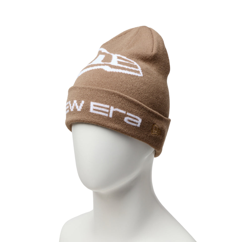 ベーシック カフニット Box Logo ベージュ | NEW ERA ニューエラ公式オンラインストア