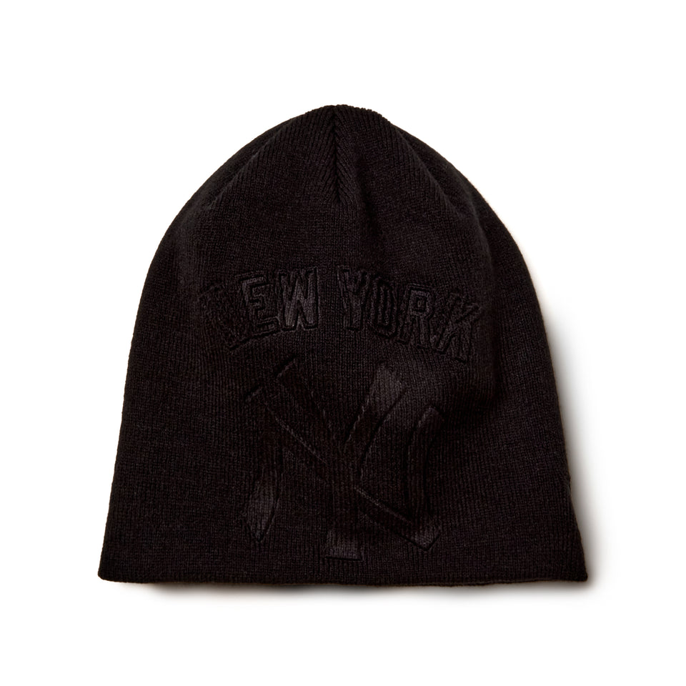 ベーシック ビーニー ニューヨーク・ヤンキース  Emboss Logo ブラック | NEW ERA ニューエラ公式オンラインストア