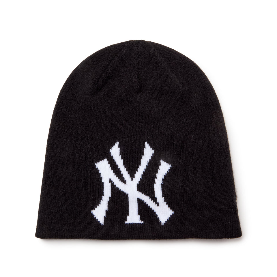 ベーシック ビーニー ニューヨーク・ヤンキース  ブラック オフホワイト | NEW ERA ニューエラ公式オンラインストア