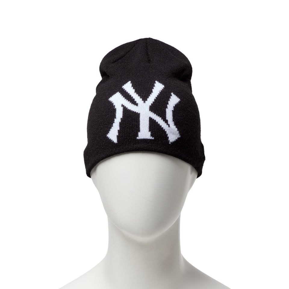 ベーシック ビーニー ニューヨーク・ヤンキース  ブラック オフホワイト | NEW ERA ニューエラ公式オンラインストア