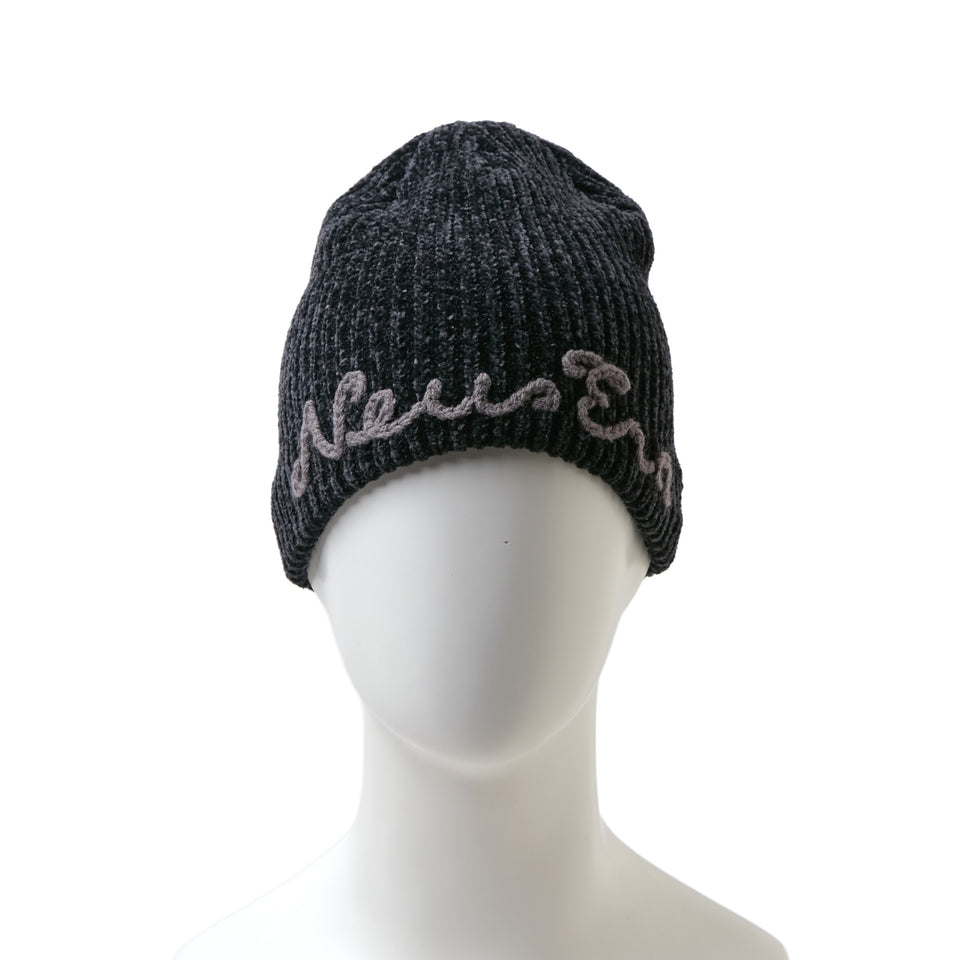ベーシック ビーニー CHENILLE YARN ブラック