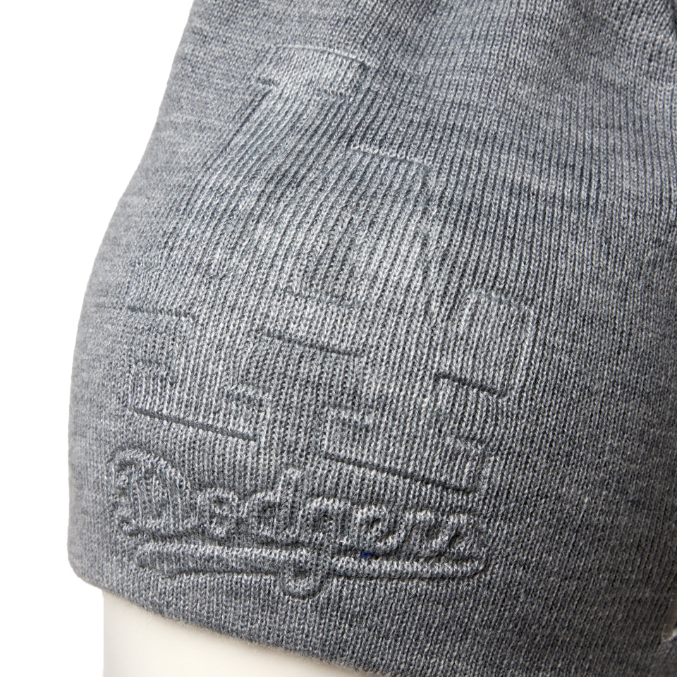 ベーシック ビーニー ロサンゼルス・ドジャース Emboss Logo ヘザーグレー | NEW ERA ニューエラ公式オンラインストア