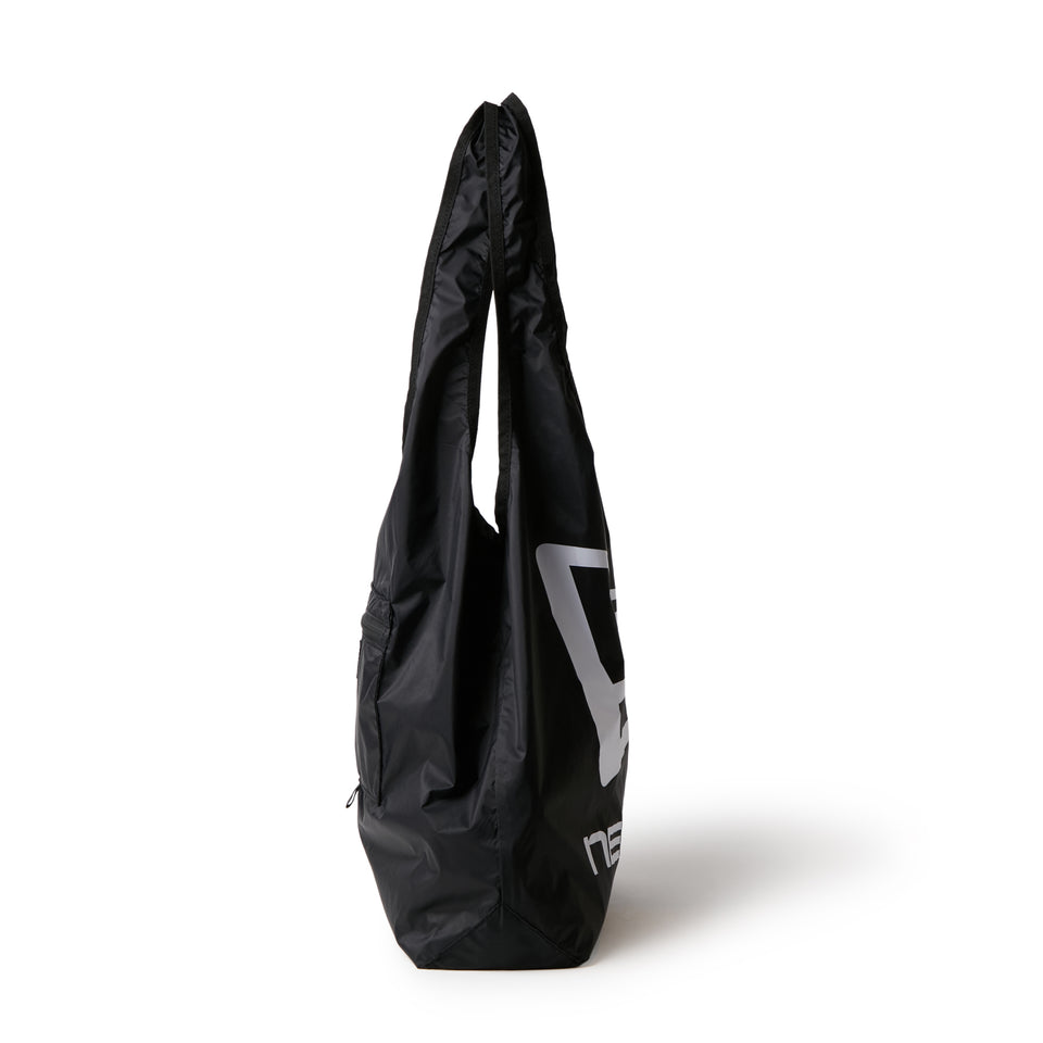 エコトートバッグ 22L パッカブル NEW NE LOGO タフタ ブラック | NEW ERA ニューエラ公式オンラインストア