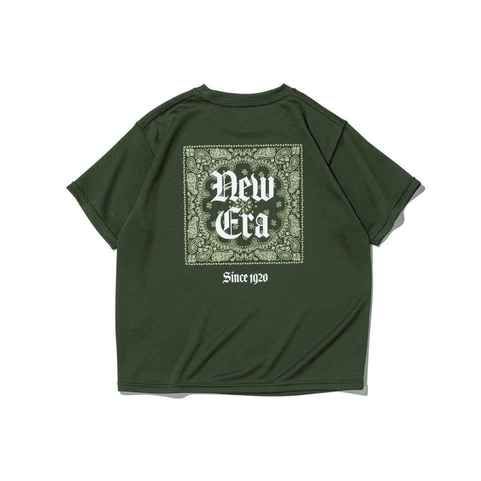 キッズ Youth 半袖 テック Tシャツ Old English オリーブ