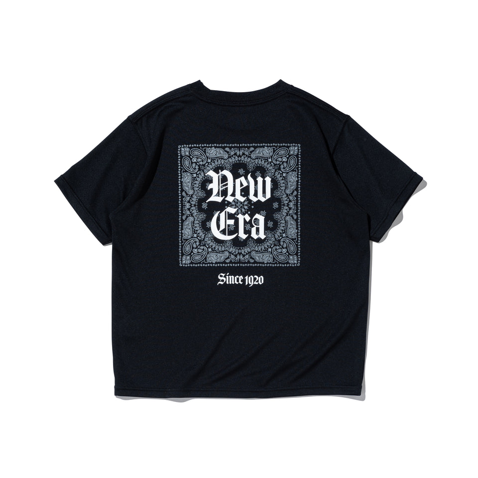 キッズ Youth 半袖 テック Tシャツ Old English ブラック | パフォーマンスアパレル | NEW ERA ニューエラ公式オンラインストア