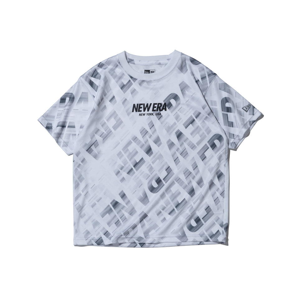 キッズ Youth 半袖 テック Tシャツ オールオーバー ホワイト | パフォーマンスアパレル | NEW ERA ニューエラ公式オンラインストア